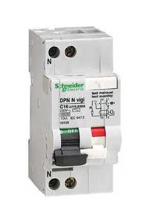 Дифавтомат Schneider Electric Multi9 1P+N 6А (B) 6кА 30мА (A)