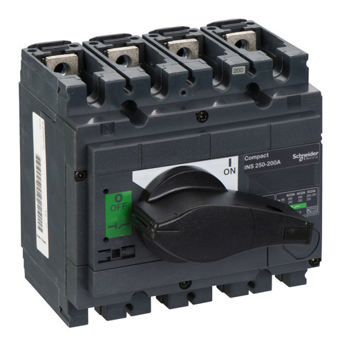 Рубильник Schneider Electric Interpact INS 250А 4P, фронтальное исполнение