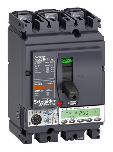 Силовой автомат Schneider Electric Compact NSX 250, Micrologic 6.2 E, 100кА, 3P, 100А